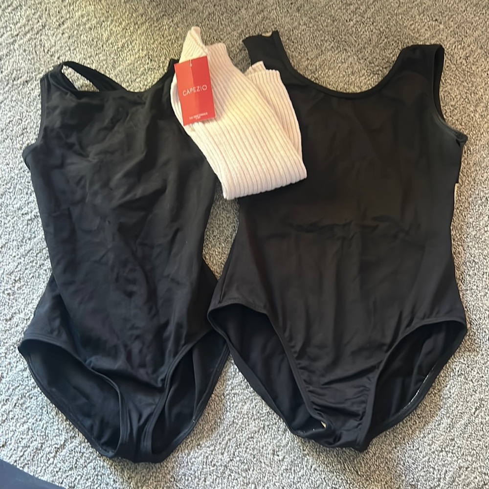 2 dance leo’s + new warmers!!